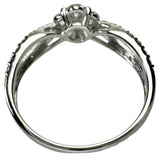 12号 パライバトルマリン 0.02ct ダイヤモンド 0.69ct リング・指輪 Pt950プラチナ 3.5g レディース 【中古】【真子質店】【NN】 【KTY】