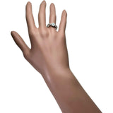 12号 パライバトルマリン 0.02ct ダイヤモンド 0.69ct リング・指輪 Pt950プラチナ 3.5g レディース 【中古】【真子質店】【NN】 【KTY】