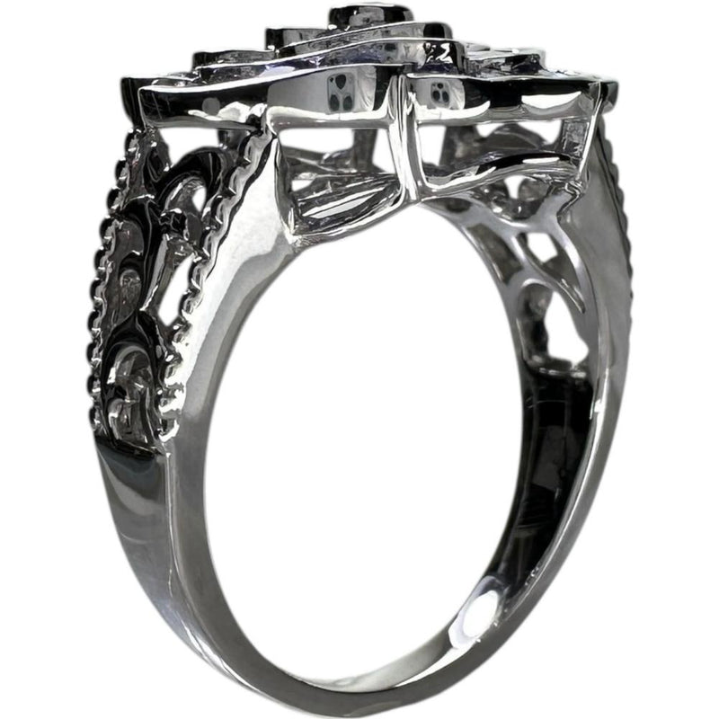 17号 フラワーモチーフ　薔薇モチーフ タンザナイト 1.66ct リング・指輪 K18WGホワイトゴールド 18金 8.0g レディース
【中古】【真子質店】【NN】




【IxMaD】