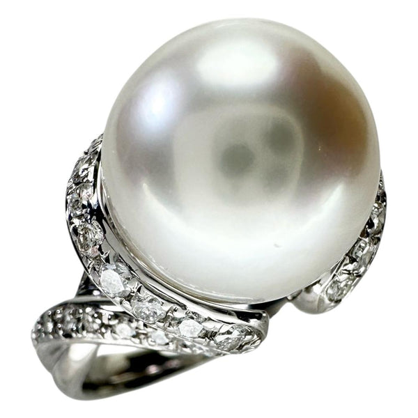 12号 オーロラフェニックス白蝶真珠　12.1ｍｍ ダイヤモンド 0.512ct リング・指輪 Pt900プラチナ 10.0g レディース
【中古】【真子質店】【NN】




【YIY】