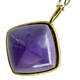 アメジスト 4.50ct ネックレス K18ゴールド 18金 2.4g 50cm レディース 【中古】【真子質店】【NN】 【TxS】