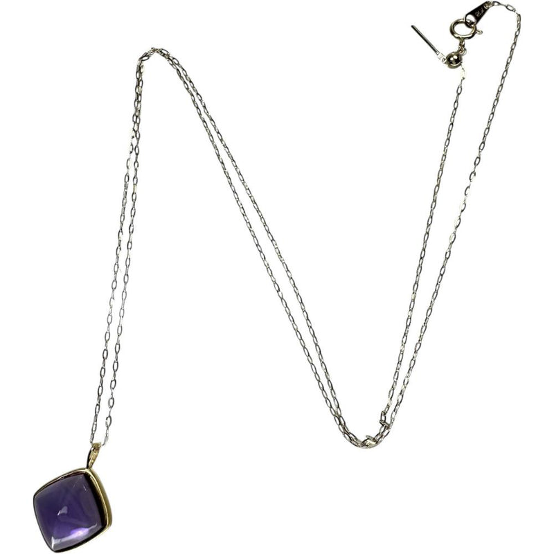 アメジスト 4.50ct ネックレス K18ゴールド 18金 2.4g 50cm レディース 【中古】【真子質店】【NN】 【TxS】