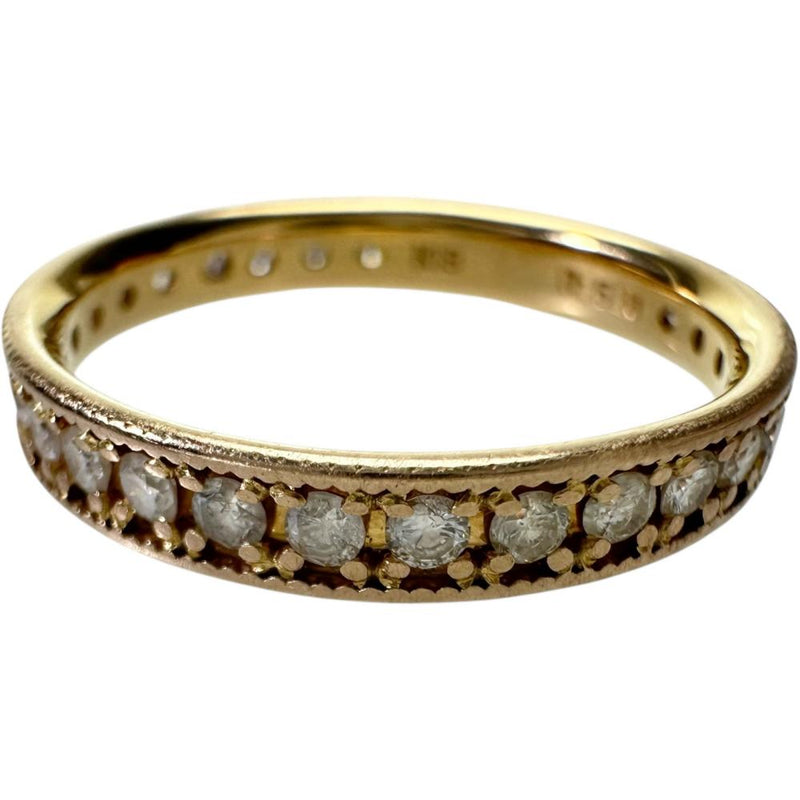 11号 フルエタニティ ダイヤモンド 0.50ct リング・指輪 K18ゴールド 18金 2.0g レディース 【中古】【真子質店】【NN】 【MaYMa】