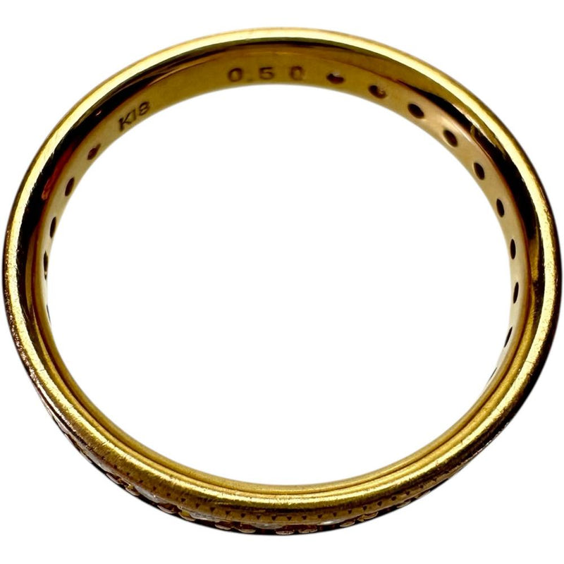 11号 フルエタニティ ダイヤモンド 0.50ct リング・指輪 K18ゴールド 18金 2.0g レディース 【中古】【真子質店】【NN】 【MaYMa】
