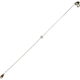 【ete/エテ】 ダイヤモンド 0.02ct ブレスレット K10ゴールド 10金 0.8g 17cm レディース 【中古】【真子質店】【NN】 【YY】