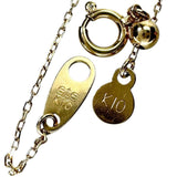 【ete/エテ】 ダイヤモンド 0.02ct ブレスレット K10ゴールド 10金 0.8g 17cm レディース 【中古】【真子質店】【NN】 【YY】