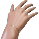 【ete/エテ】 ダイヤモンド 0.02ct ブレスレット K10ゴールド 10金 0.8g 17cm レディース 【中古】【真子質店】【NN】 【YY】