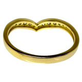7号 ピンキー ダイヤモンド 計0.15ct リング・指輪 K18ゴールド 18金 1.5g レディース 【中古】【真子質店】【NN】 【TMaI】