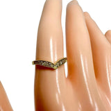 7号 ピンキー ダイヤモンド 計0.15ct リング・指輪 K18ゴールド 18金 1.5g レディース 【中古】【真子質店】【NN】 【TMaI】