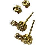 ぶら下がり ダイヤモンド 0.15/0.15ct ピアス K18ゴールド 18金 1.8g レディース 【中古】【真子質店】【NN】 【MaxMi】