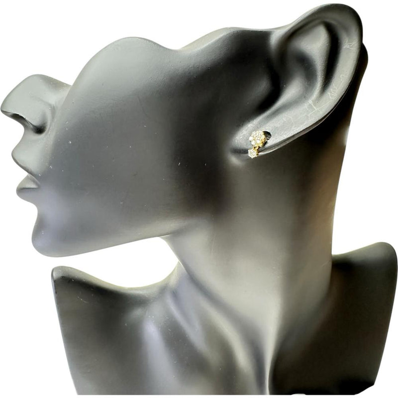 ぶら下がり ダイヤモンド 0.15/0.15ct ピアス K18ゴールド 18金 1.8g レディース 【中古】【真子質店】【NN】 【MaxMi】