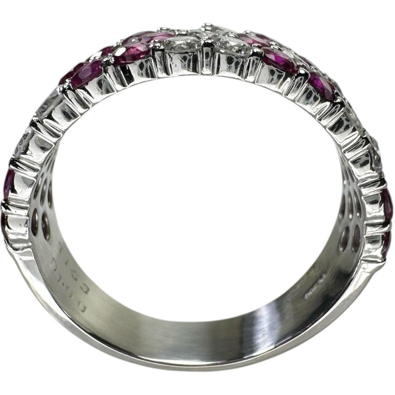 15号 ルビー 1.53ct ダイヤモンド 1.00ct リング・指輪 Pt900プラチナ 7.5g レディース 【中古】【真子質店】【NN】 【KMoS】