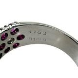 15号 ルビー 1.53ct ダイヤモンド 1.00ct リング・指輪 Pt900プラチナ 7.5g レディース 【中古】【真子質店】【NN】 【KMoS】