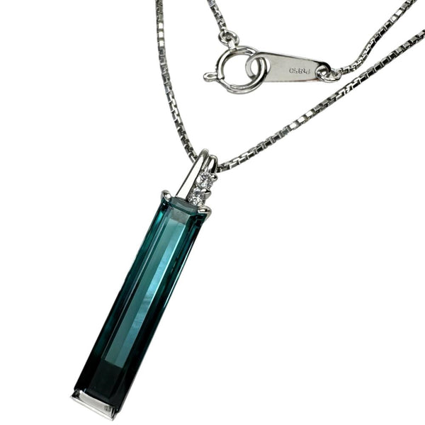 トルマリン 3.44ct ダイヤモンド 計0.04ct ネックレス Pt900