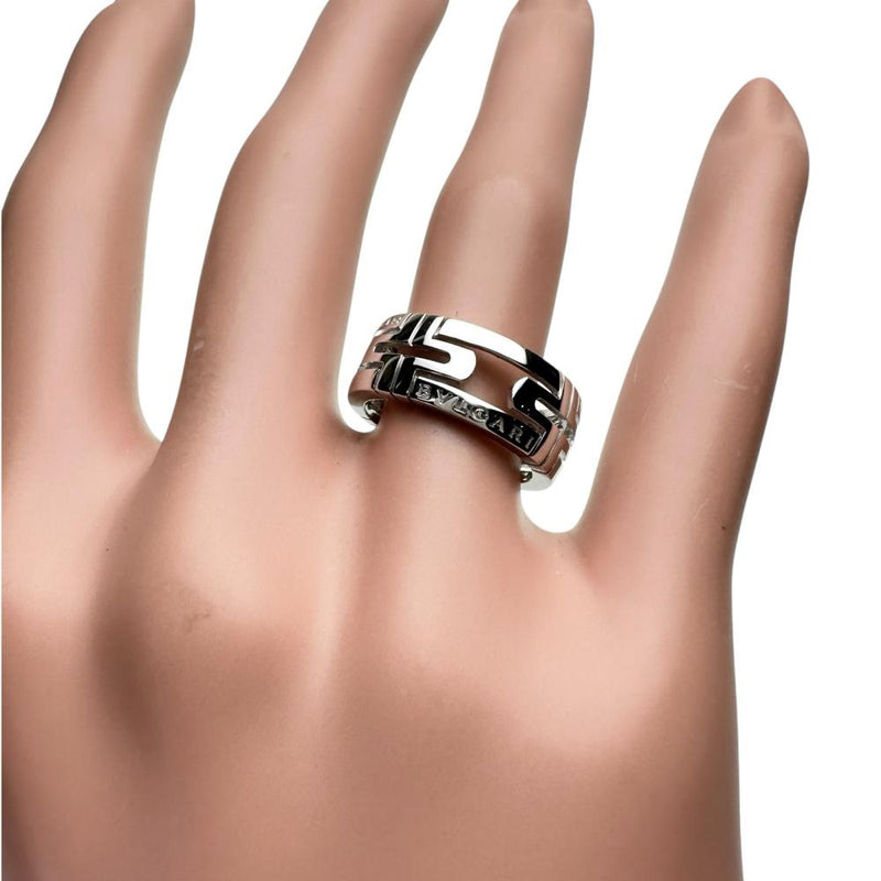 10号【BVLGARI/ブルガリ】 リング・指輪 パレンテシ K18WGホワイトゴールド 18金 6.4g 50 レディース 【中古】【真子質店】【BL】 【MiTMo】