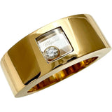 14号【Chopard/ショパール】 1Pハッピーダイヤモンド ダイヤモンド（推定0.05ct） リング・指輪 K18ゴールド 18金 15.2g 82/3035 レディース 【中古】【真子質店】【BL】 【ISMoMi】