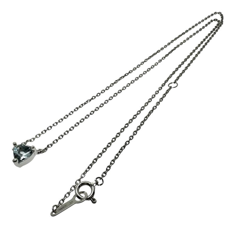【4℃/ヨンドシー】 アクアマリン ネックレス K18WGホワイトゴールド 18金 2.8g 41cm レディース 【中古】【真子質店】【NN】 【MaMax】