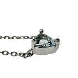 【4℃/ヨンドシー】 アクアマリン ネックレス K18WGホワイトゴールド 18金 2.8g 41cm レディース 【中古】【真子質店】【NN】 【MaMax】