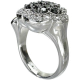 10号【Ponte Vecchio/ポンテヴェキオ】 ブラックダイヤモンド 0.55ct ダイヤモンド 0.27ct リング・指輪 K18WGホワイトゴールド 18金 11.4g レディース 【中古】【真子質店】【NN】 【IMoxK】