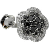10号【Ponte Vecchio/ポンテヴェキオ】 ブラックダイヤモンド 0.55ct ダイヤモンド 0.27ct リング・指輪 K18WGホワイトゴールド 18金 11.4g レディース 【中古】【真子質店】【NN】 【IMoxK】