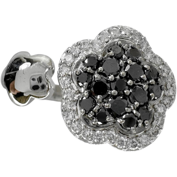10号【Ponte Vecchio/ポンテヴェキオ】 ブラックダイヤモンド 0.55ct ダイヤモンド 0.27ct リング・指輪 K18WGホワイトゴールド 18金 11.4g レディース 【中古】【真子質店】【NN】 【IMoxK】