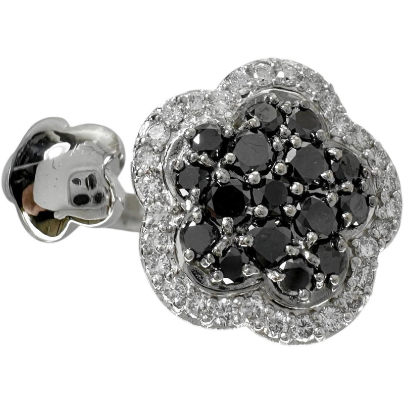 10号【Ponte Vecchio/ポンテヴェキオ】 ブラックダイヤモンド 0.55ct ダイヤモンド 0.27ct リング・指輪 K18WGホワイトゴールド 18金 11.4g レディース 【中古】【真子質店】【NN】 【IMoxK】
