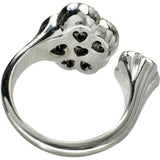 10号【Ponte Vecchio/ポンテヴェキオ】 ブラックダイヤモンド 0.55ct ダイヤモンド 0.27ct リング・指輪 K18WGホワイトゴールド 18金 11.4g レディース 【中古】【真子質店】【NN】 【IMoxK】