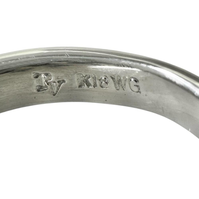 10号【Ponte Vecchio/ポンテヴェキオ】 ブラックダイヤモンド 0.55ct ダイヤモンド 0.27ct リング・指輪 K18WGホワイトゴールド 18金 11.4g レディース 【中古】【真子質店】【NN】 【IMoxK】