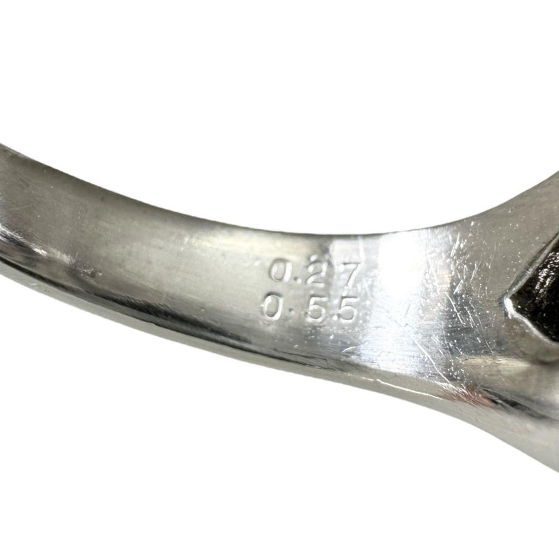 10号【Ponte Vecchio/ポンテヴェキオ】 ブラックダイヤモンド 0.55ct ダイヤモンド 0.27ct リング・指輪 K18WGホワイトゴールド 18金 11.4g レディース 【中古】【真子質店】【NN】 【IMoxK】