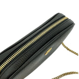 【GUCCI/グッチ】 GGマーモント　ミニカメラバッグ 772759 スーパーミニバッグ ショルダーバッグ レザー ブラックレザー/ゴールド金具 レディース【中古】【真子質店】【BL】 【KMix】