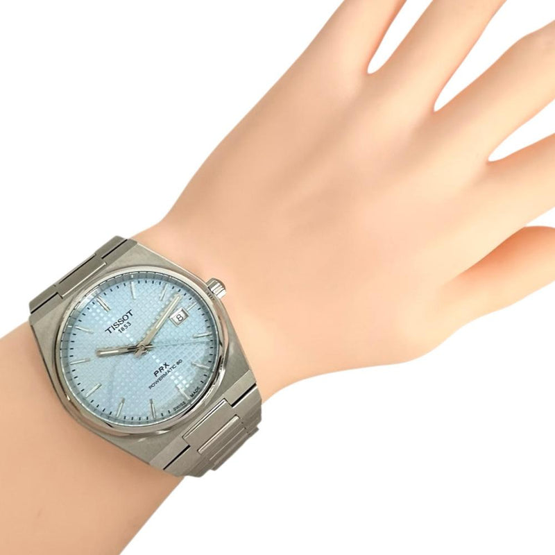 【TISSOT/ティソ】 PRX パワーマティック80 T137.407.11 裏スケルトン　保証書/ギャラ/箱付き 腕時計 ステンレススチール 自動巻き/オートマ スカイブルー文字盤 メンズ
【中古】【真子質店】【GD】




【Dxx】