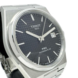 【TISSOT/ティソ】 PRX パワーマティック80 T137.407.11 裏スケルトン 腕時計 ステンレススチール 自動巻き/オートマ ブラック文字盤/シルバーベルト メンズ 【中古】【真子質店】【GD】 【MaMox】