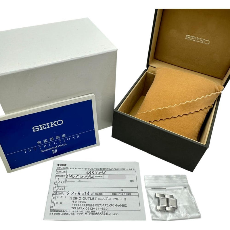 【SEIKO/セイコー】 プレザージュ 6R15-03P0 裏スケルトン 腕時計 ステンレススチール 自動巻き/オートマ シルバー文字盤/シルバーバンド メンズ 【中古】【真子質店】【GD】 【TMox】