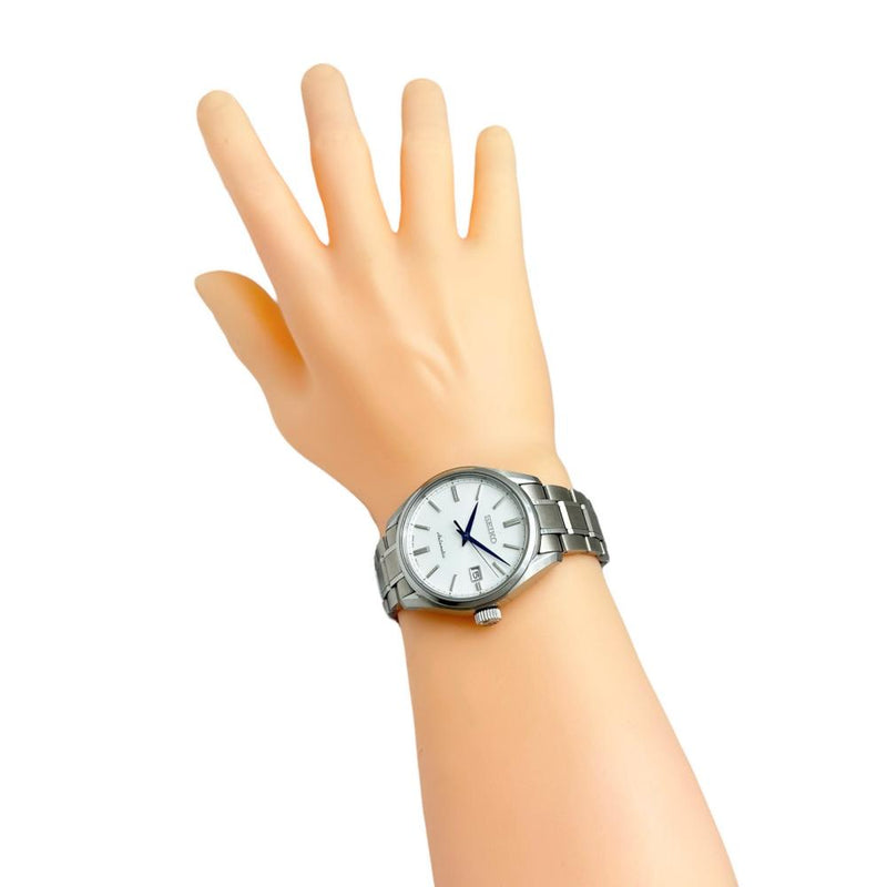 【SEIKO/セイコー】 プレザージュ 6R15-03P0 裏スケルトン 腕時計 ステンレススチール 自動巻き/オートマ シルバー文字盤/シルバーバンド メンズ 【中古】【真子質店】【GD】 【TMox】