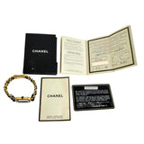 【CHANEL/シャネル】 プルミエールM H0001 電池交換済 腕時計 GP/レザー クオーツ ブラック文字盤/ゴールド レディース 【中古】【真子質店】【BL】 【IMaxx】