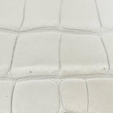 【CHANEL/シャネル】 カード/シール有 クラッチバッグ レザー クロコ型押し/ホワイト レディース【中古】【真子質店】【BL】 【SMox】