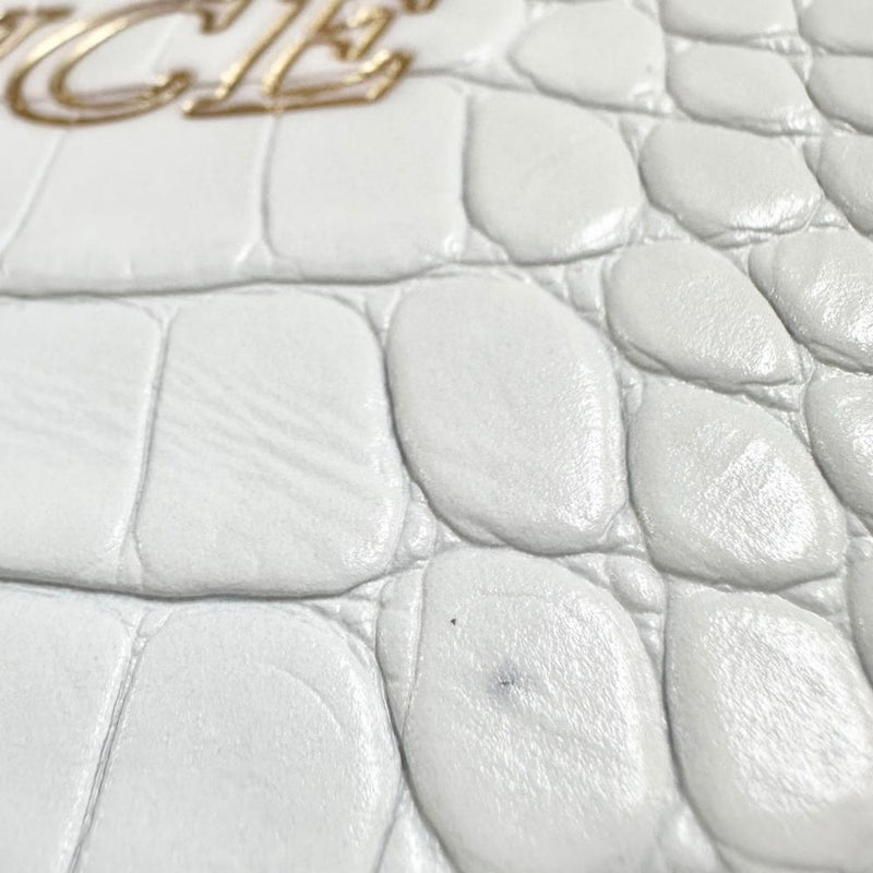 CHANEL ホワイトレザー クラッチバッグ シャネル】ミニ チェーンクラッチ バッグ ホワイト 手元在庫