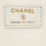 【CHANEL/シャネル】 カード/シール有 クラッチバッグ レザー クロコ型押し/ホワイト レディース【中古】【真子質店】【BL】 【SMox】