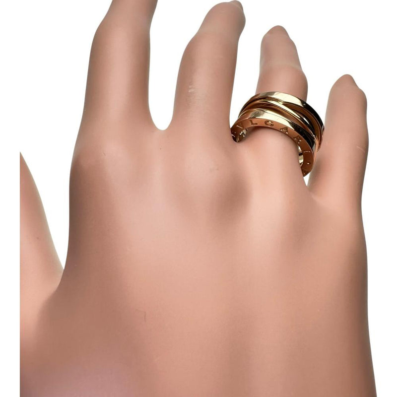 11.5号【BVLGARI/ブルガリ】 リング・指輪 B-ZERO1 デザインレジェンド K18PGピンクゴールド 18金 9.0g 52 レディース 【中古】【真子質店】【BL】 【IDMox】