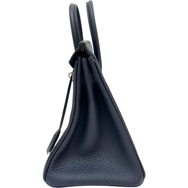 【HERMES/エルメス】 バーキン25 ハンドバッグ トゴ ネイビーレザー/シルバー金具 レディース【中古】【真子質店】【BL】 【TMoIMaMo】