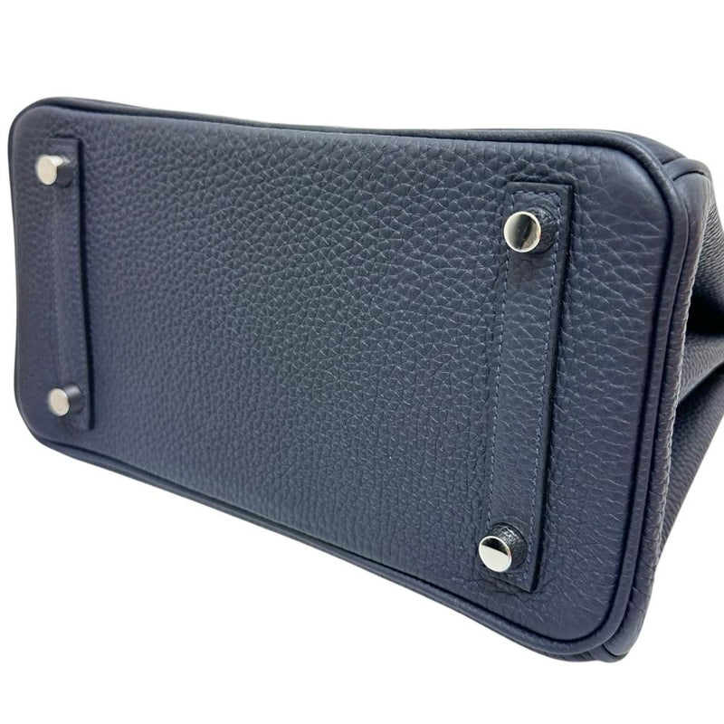 【HERMES/エルメス】 バーキン25 ハンドバッグ トゴ ネイビーレザー/シルバー金具 レディース【中古】【真子質店】【BL】 【TMoIMaMo】