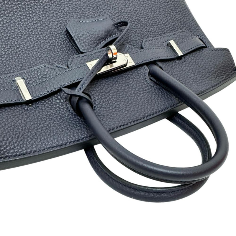 【HERMES/エルメス】 バーキン25 ハンドバッグ トゴ ネイビーレザー/シルバー金具 レディース【中古】【真子質店】【BL】 【TMoIMaMo】