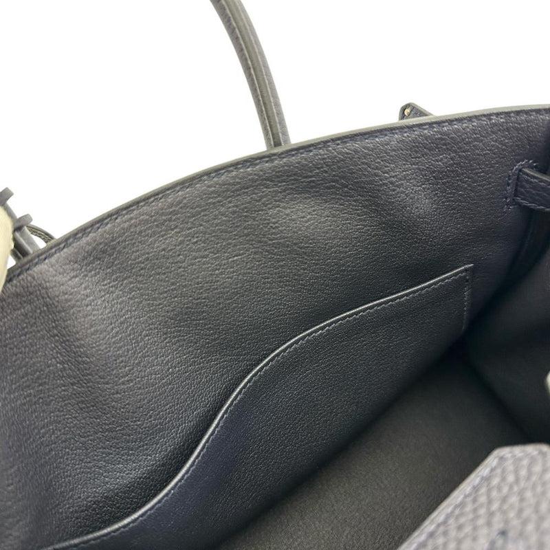 【HERMES/エルメス】 バーキン25 ハンドバッグ トゴ ネイビーレザー/シルバー金具 レディース【中古】【真子質店】【BL】 【TMoIMaMo】
