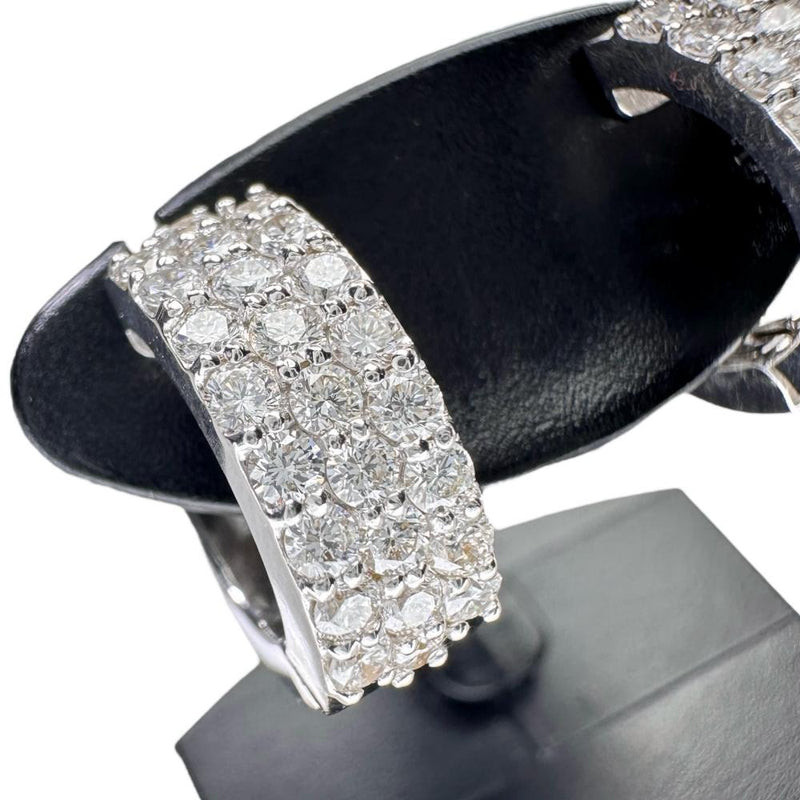 ピアリング ダイヤモンド 計0.50×2ct イヤリング K18WGホワイトゴールド 18金 6.3g レディース 【中古】【真子質店】【NN】 【IIxx】