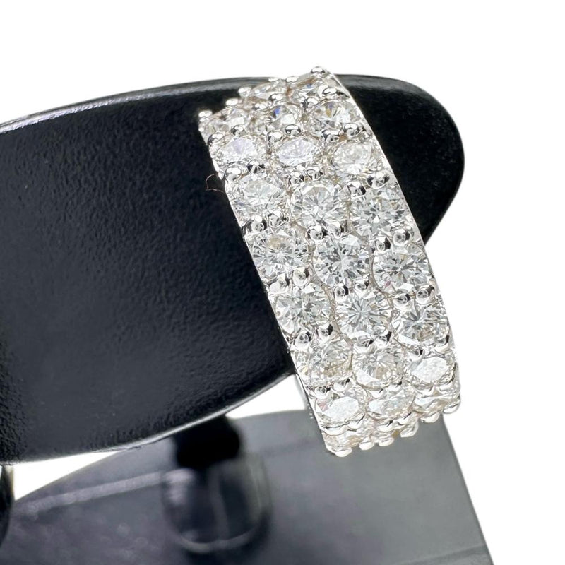 ピアリング ダイヤモンド 計0.50×2ct イヤリング K18WGホワイトゴールド 18金 6.3g レディース 【中古】【真子質店】【NN】 【IIxx】