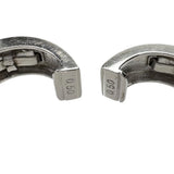 ピアリング ダイヤモンド 計0.50×2ct イヤリング K18WGホワイトゴールド 18金 6.3g レディース 【中古】【真子質店】【NN】 【IIxx】