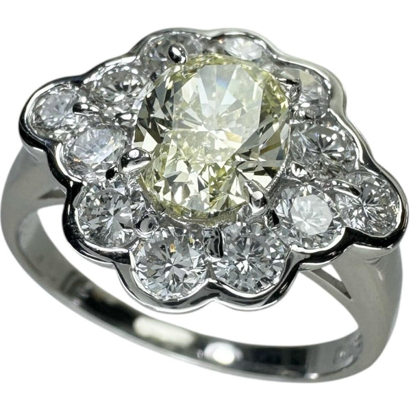 12号 ダイヤモンド(推定FLY-SI1程度） 1.078ct ダイヤモンド 0.88ct リング・指輪 Pt900プラチナ 5.5g レディース 【中古】【真子質店】【NN】 【IKYx】