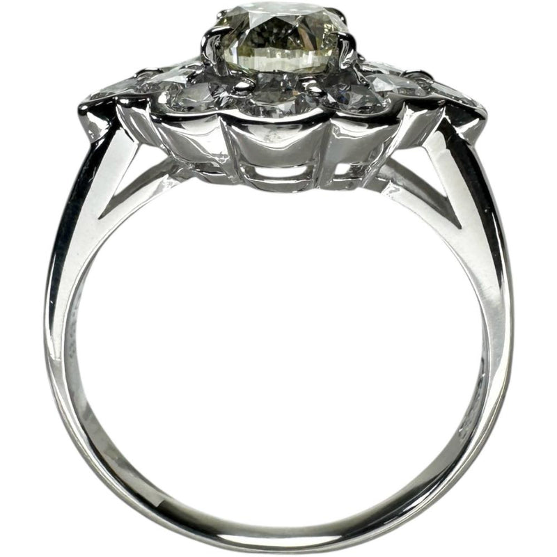 12号 ダイヤモンド(推定FLY-SI1程度） 1.078ct ダイヤモンド 0.88ct リング・指輪 Pt900プラチナ 5.5g レディース 【中古】【真子質店】【NN】 【IKYx】