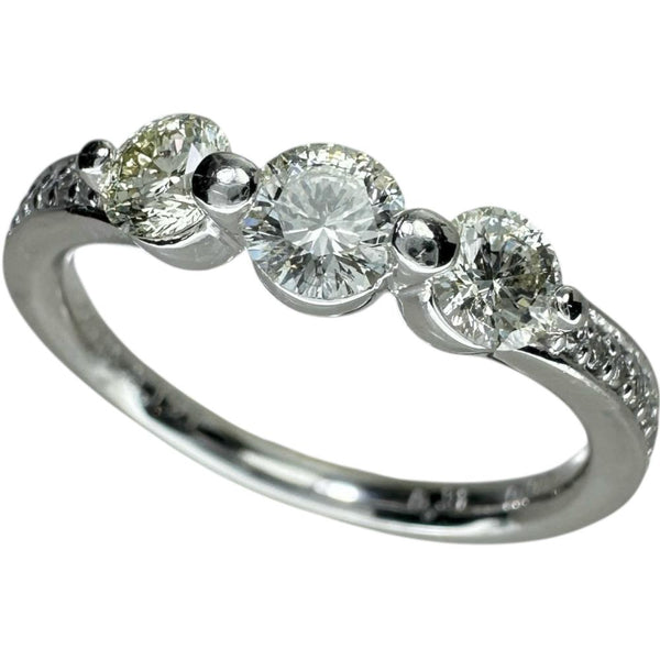 10号 ダイヤモンド 0.31ct ダイヤモンド 0.197ct ダイヤモンド 0.07ct リング・指輪 Pt900プラチナ 3.6g レディース 【中古】【真子質店】【NN】 【MaSY】