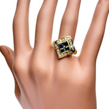 15号 サファイア 0.35ct ダイヤモンド 0.22ct リング・指輪 K18ゴールド 18金 4.7g レディース 【中古】【真子質店】【NN】 【YTK】